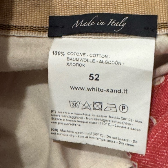 Men’s White Sand Belted Pants - Picture 4 of 6